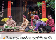 Quan sát những hình bên và chia sẻ những thông tin mà em biết liên quan đến hình ảnh đó. Hãy giới thiệu những phong tục tương tự ở địa phương em.