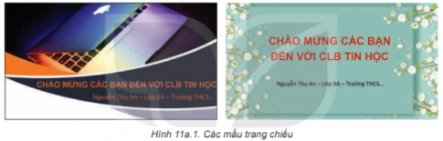 Giải tin học lớp 8 Kết nối bài 11a Định dạng nâng cao cho trang chiếu 