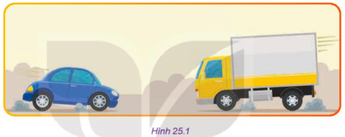 - Hai xe trong hình vẽ đang cách nhau 50 mét. Theo em, hai xe có khả năng va chạm vào nhau hay không? Gặp tình huống trên, người lái xe cần phải làm gì? - Cần lưu ý những gì để sử dụng ô tô an toàn?