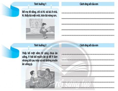 Đề xuất cách ứng xử của em trong các tình huống sau