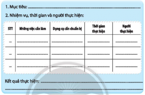 Chia sẻ kế hoạch và kết quả lao động tại gia đình em