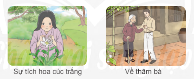 Mỗi nhân vật trong tranh dưới đây đã làm được việc gì thể hiện tình cảm với người thân?