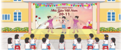 Biểu diễn văn nghệ chào mừng ngày nhà giáo Việ Nam 20-11. Phát biểu lời tri ân gửi đến thầy cô giáo.