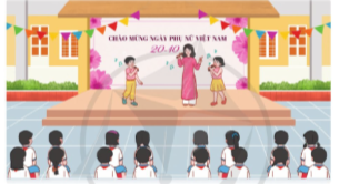 Tham gia biểu diễn văn nghệ chào mừng ngày Phụ nữ Việt Nam 20-10. Lắng ngh khách mời chia sẻ về lịch sử và ý nghĩa ngày Phụ nữ Việt Nam