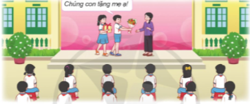 Nghe phát động hội diễn văn nghệ chào mừng ngày Quốc tế phụ nữ 8-3 Tham gia trình diễn tiểu phẩm Mẹ yêu quý.