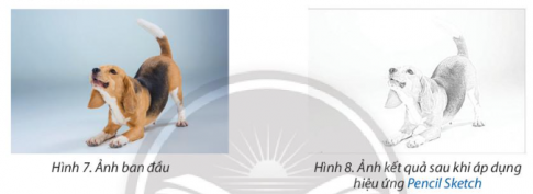 a) Tẩy các vết thâm ở quả chuối trên bức ảnh ở Hình 1 để có bức ảnh như ở Hình 2...