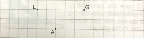 Nối ba điểm sau để được hai đoạn thẳng tạo thành một góc nhọn